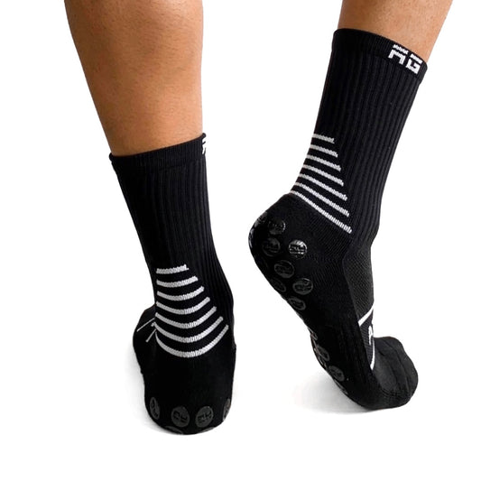 ATHLETIC GRIP - PRO V1 - BLACK GRIP SOCK