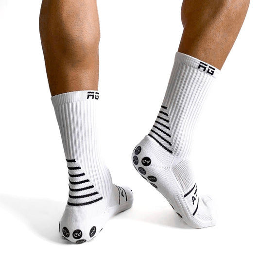 ATHLETIC GRIP - PRO V1 - WHITE GRIP SOCK